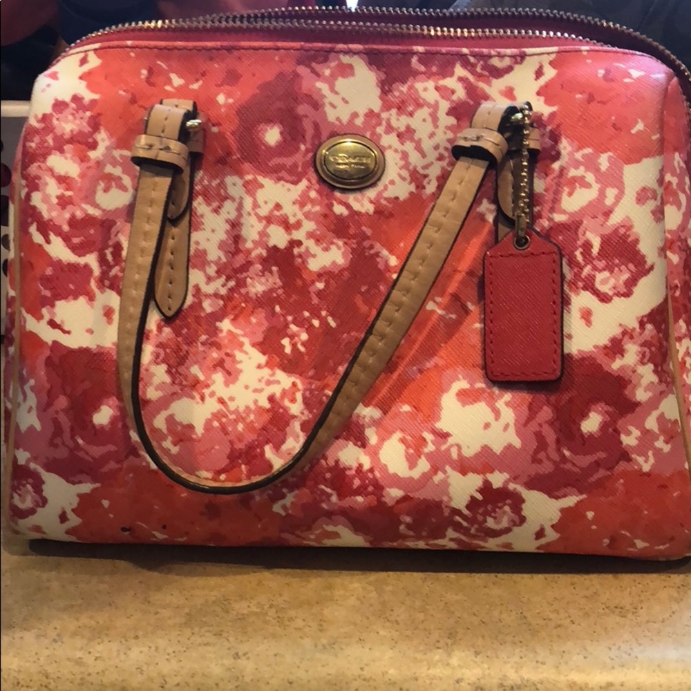 Coach floral bag